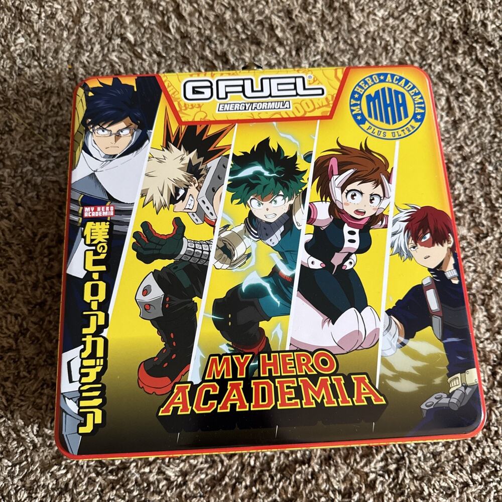 GFUEL x My Hero Academia Limited Edition Collector's Box GREAT CONDITION